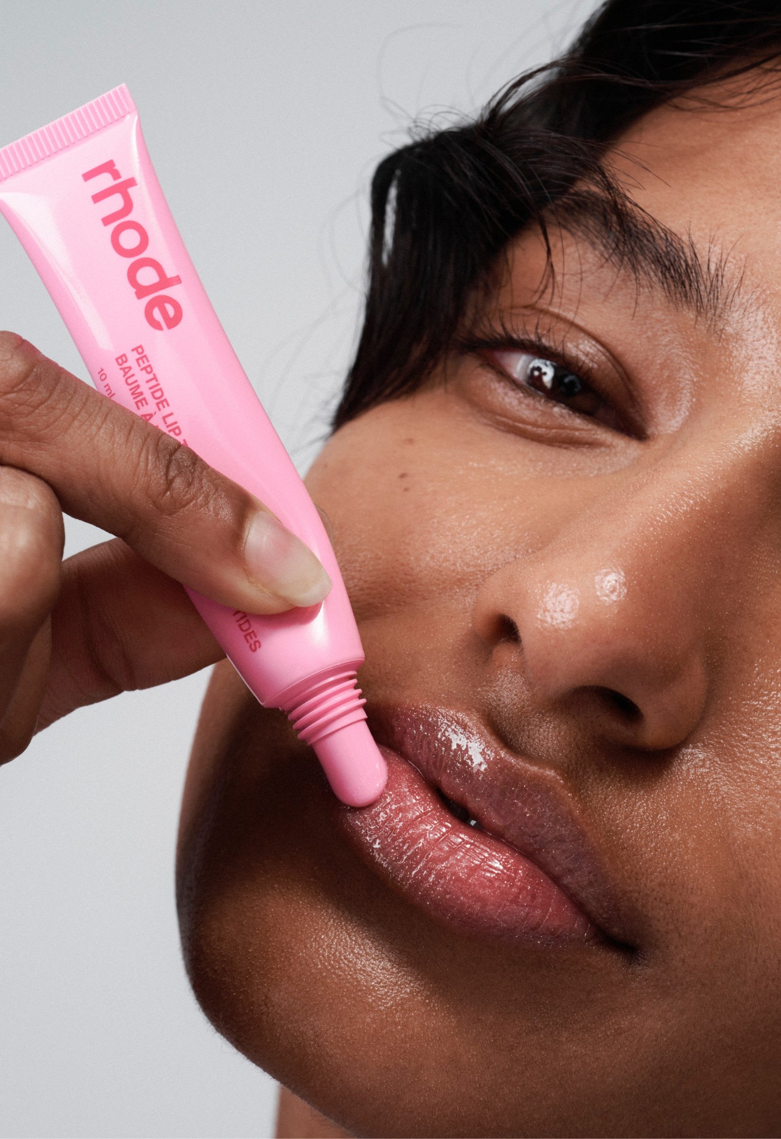 Alternative view of peptide lip tint jelly bean